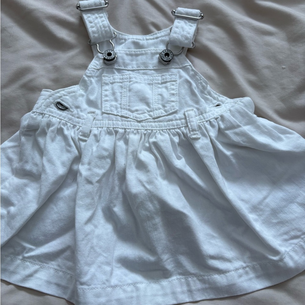 GAP White Kids Overall Skirt